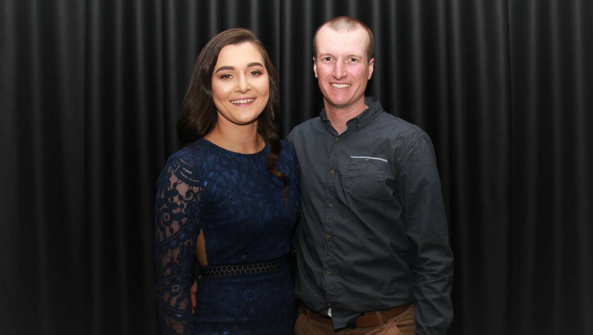 POWER COUPLE: Ellen Bartley and Blake Jones won Southwest and Riverina Trainer and Driver of the Year respectively at the presentation night on Saturday. Picture: Melesa White