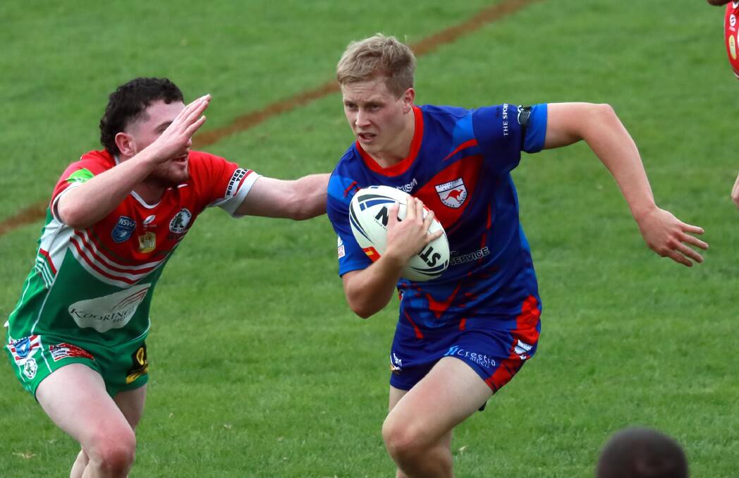Jake Mascini with the ball as Kangaroos started the season with a win over Brothers last week.