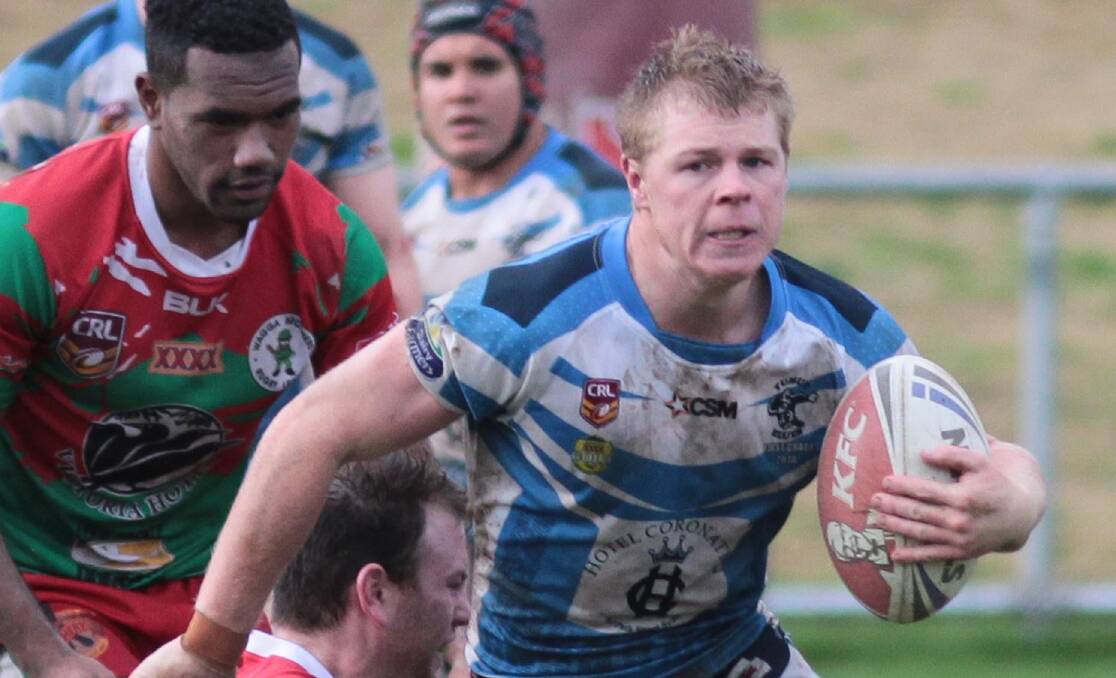 BACK ON BOARD: After a season testing himself in Canberra, Jacob Topin has returned to Tumut as the Blues continue to build up their squad for 2019. Picture: Les Smith