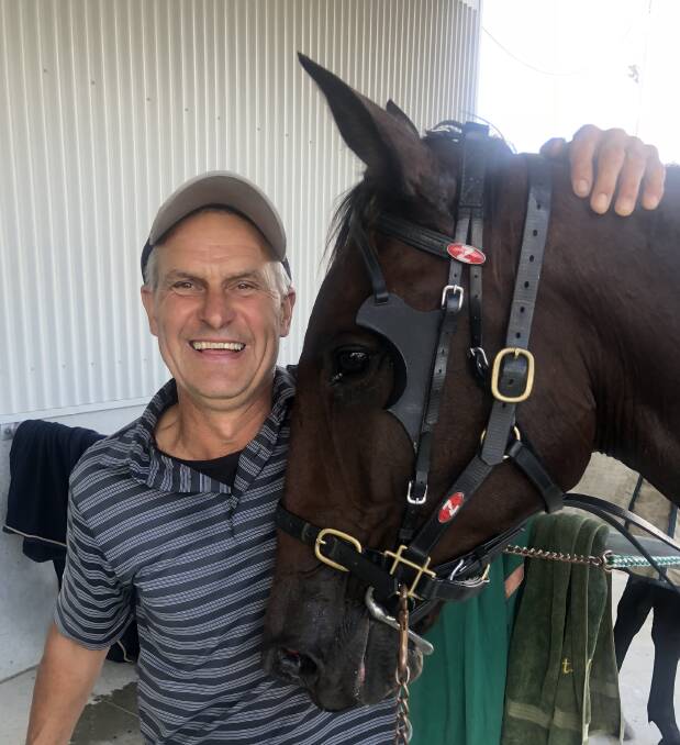 Peter Trevor-Jones with Beetson after his win at Wagga on Sunday.