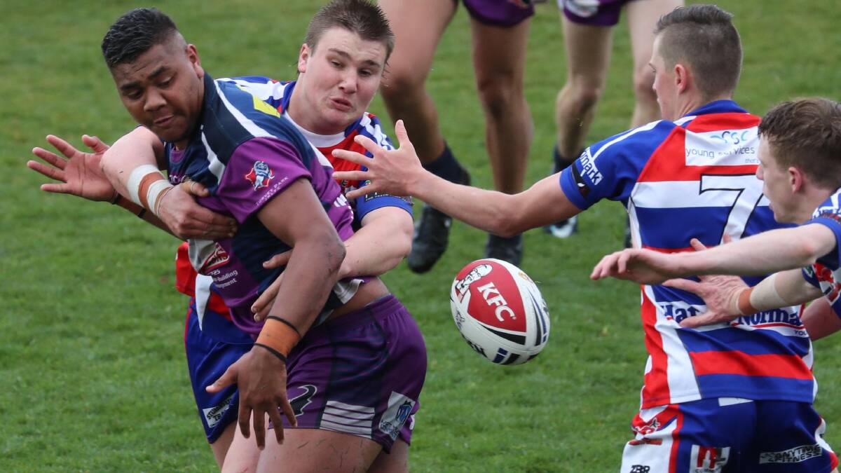 BIG PERFORMANCE: Rhys Welson impressed during Riverina's win over GSR Tigers to start the Laurie Daley Cup on Sunday. Picture: Les Smith