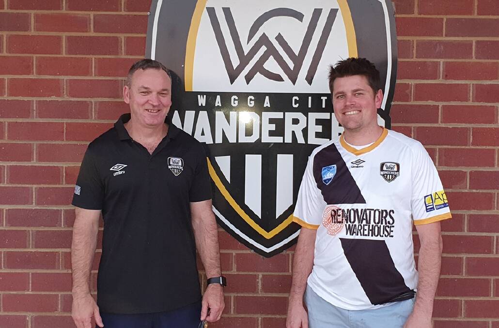 CHANGING COLOURS: Michael Babic and Matt Menser will combine as Henwood Pak co-coaches this year after helping Wagga City Wanderers to premiership success in 2020.