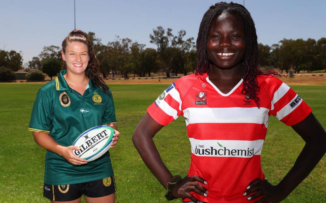 NATIONAL STAGE: Harriet Elleman and Biola Dawa have been selected in the Brumbies Super W squad for the upcoming season. Picture: Emma Hillier