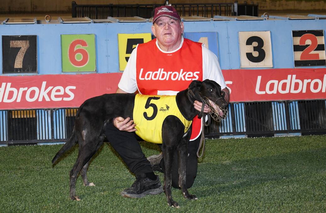 REPEAT AIM: Garry Anesbury is hoping King Kohli can repeat his heat effort from the same box in the Ladbrokes 1-3 Win Final (400m) on Friday.