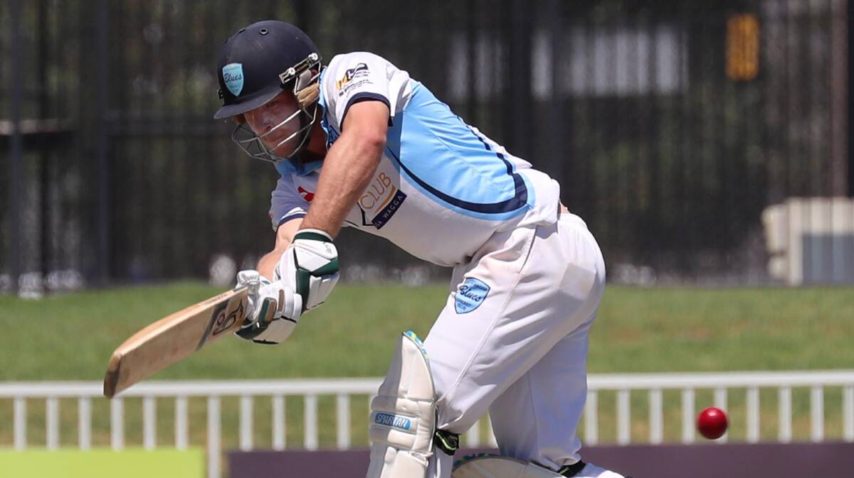 GOOD KNOCK: Brayden Ambler made 95 in Riverina's win over Western in the NSW Country Championship on Sunday.