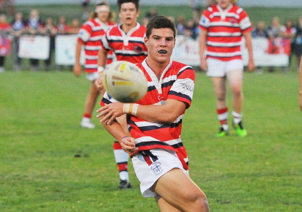Max Burey, pictured playing in the Hardy Shield in 2016, will make his Australian sevens debut on Friday night.