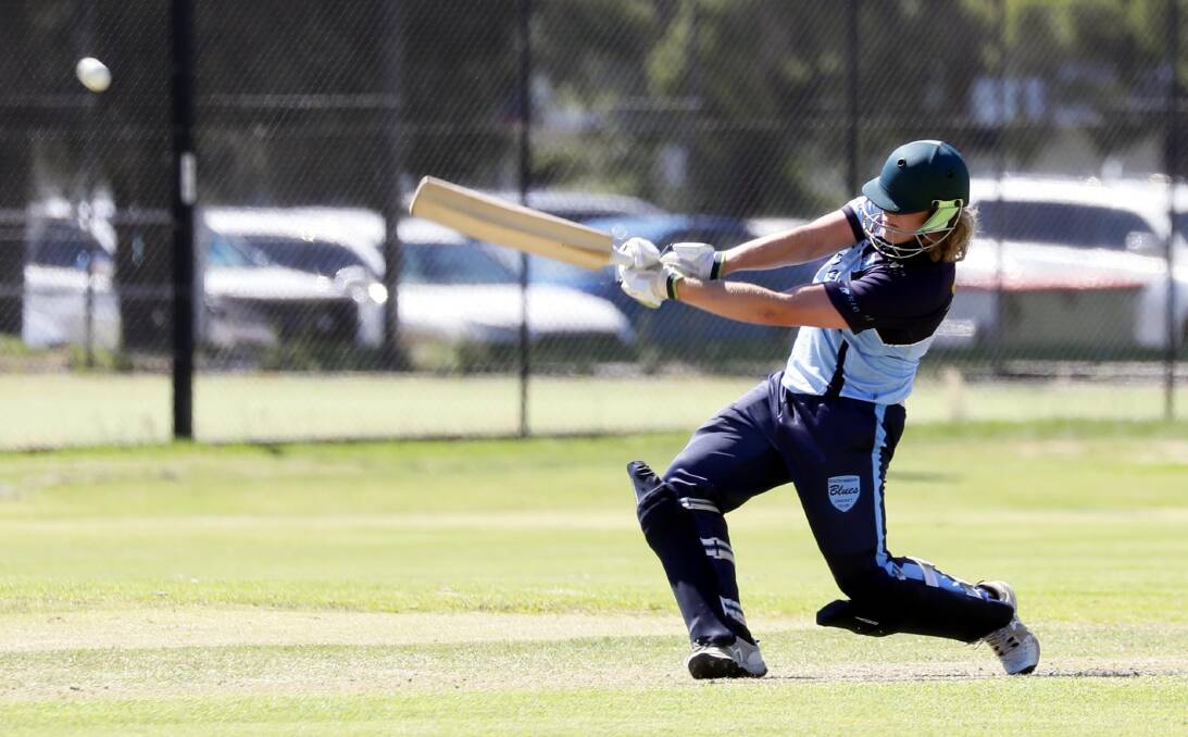 STEPPING UP: Nathan Butt took advantage of his chance to shine
as the young South Wagga side scored a big win over Wagga RSL on Saturday to book their place in the final.