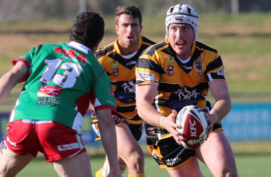 IN GOOD FORM: James Luff was enjoyed being back at hooker this season for Gundagai on their charge to a fourth straight grand final appearance.