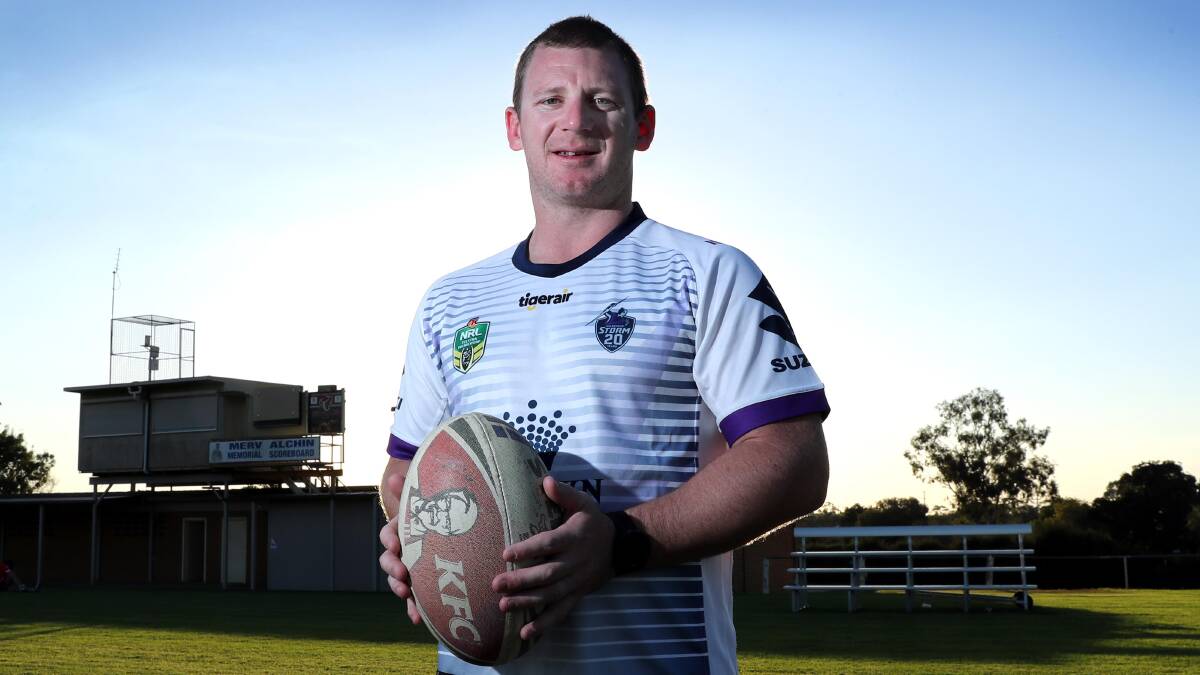 READY TO GO: Kyle McCarthy will play his first game as Southcity when he returns from injury to tackle Gundagai in a grand final rematch at Anzac Park on Sunday. He missed the premiership success. Picture: Les Smith