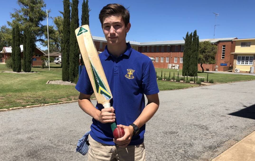 AMAZING EFFORT: Jock Yelland took 9-2 off four overs for Yanco Agricultural High School on Wednesday.