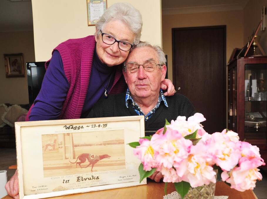 Barbara and Kevin Oakman reminisce over Elvuka's win in 1975, the first at the Wagga Showground.