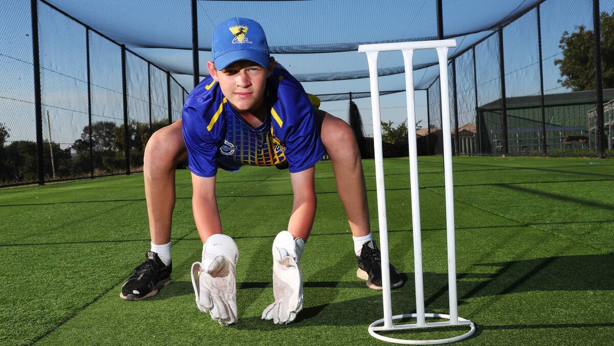 ABOVE HIS AGE: At just 14, wicketkeeper Shaun Smith is looking to help Kooringal Colts extend their season up against Wagga RSL on Saturday.