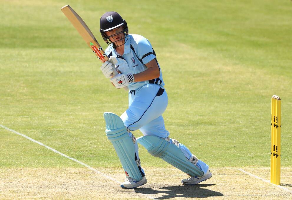 STRONG START: Rachel Trenaman made her top score of 53 for NSW Breakers to start the WNCL earlier this month. She is chasing more success, both personally and as part of the team, when they past Tasmania in Hobart on Thursday. 