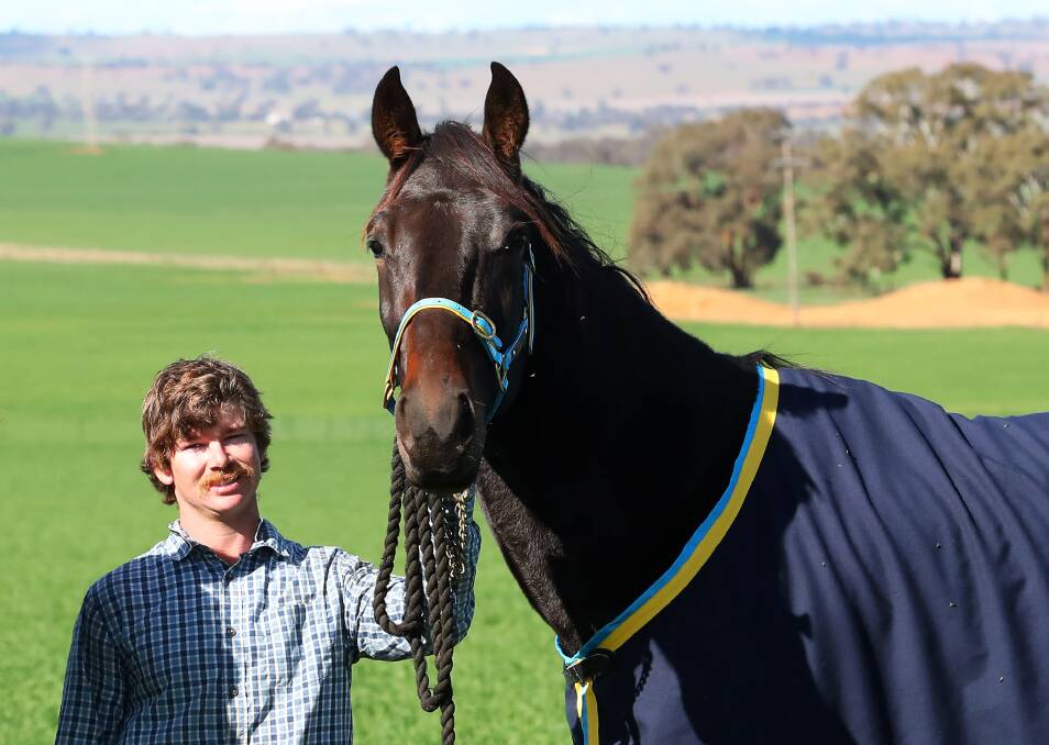 Bayley Duck, pictured with Mister Donald, is chasing more success after joining the training ranks at Wagga on Tuesday.