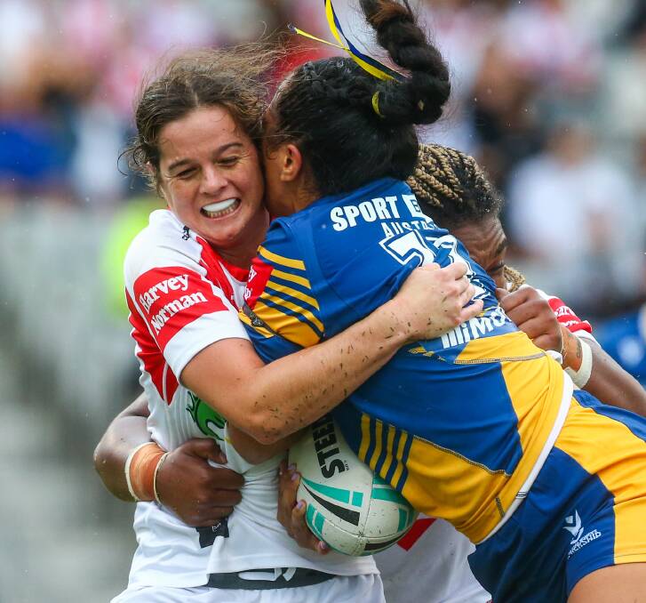 Hay's Rachael Pearson has made a fast start to her NRLW career with the Dragons as they approach finals.