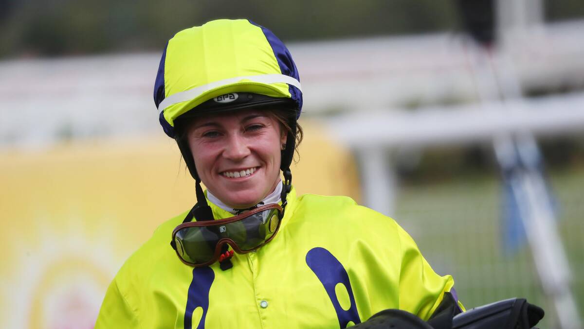 Belinda Wright rode Pastiche to victory in the Tumbarumba Cup.