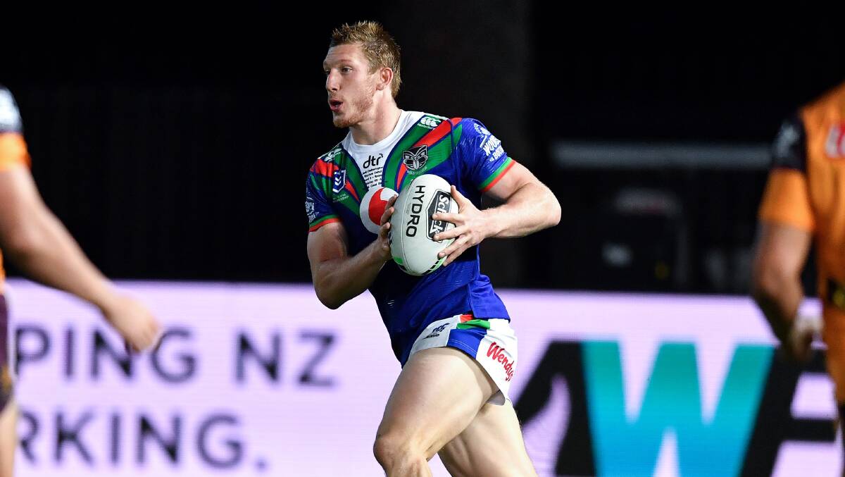NEW COLOURS: Young junior Jack Hetherington made a good impact for New Zealand Warriors after joining the club on a loan deal from Penrith last week. Picture: Gregg Porteous/NRL Imagery