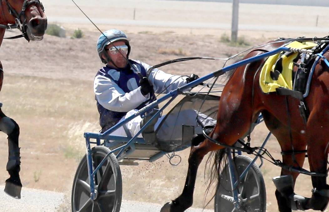Jackson Painting drove three winners, including the feature, on Albury Pacers Cup night.