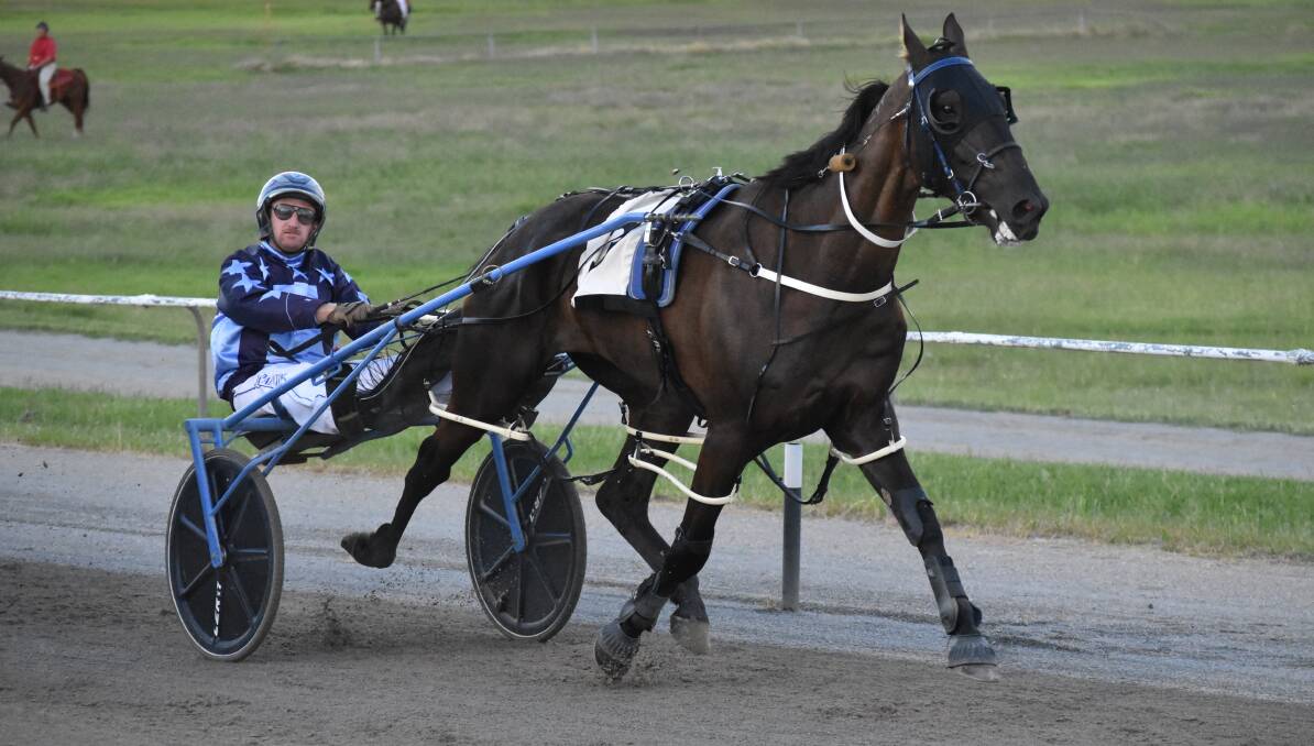 OFF AND AWAY: Jackson Painting drives Cheddar Made Beta to victory at Junee on Tuesday night. Picture: Courtney Rees