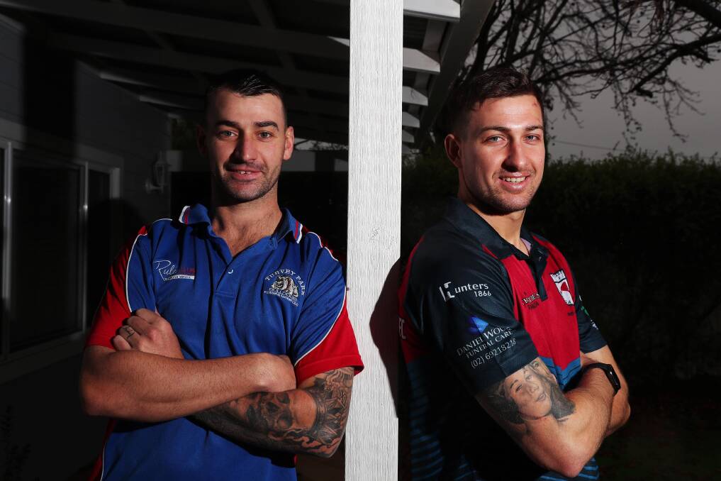LEADING THE WAY: Turvey Park co-coach Josh Ashcroft and younger brother, Kangaroos coach Hayden Ashcroft, both have big roles at their respective clubs this season. Picture: Emma Hillier