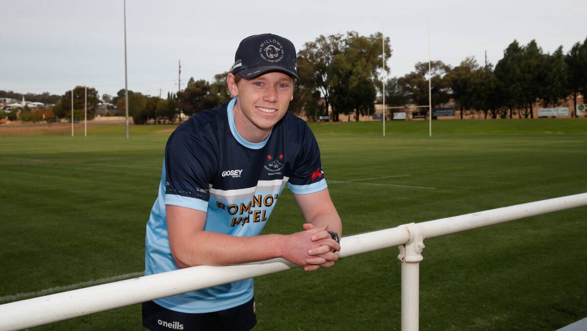 Tom Hallam returns to Waratahs for the first time since being beaten by Leeton, who the Wagga club hosts at Conolly Rugby Complex on Saturday, in the 2017 grand final. Picture by Tom Dennis
