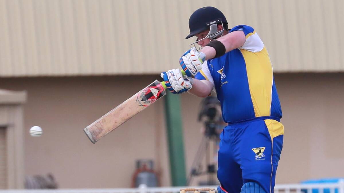 GOING BIG: Nathanael Mooney made 102 to help Kooringal Colts to a crucial win over St Michaels on Saturday. Picture: Les Smith