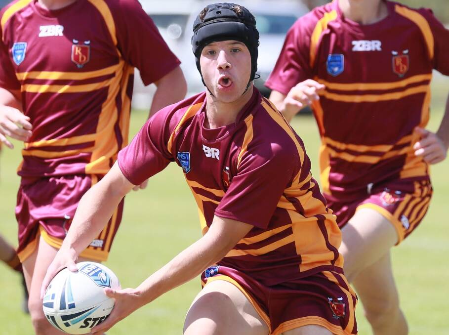 Wilson Hamblin, pictured playing for Riverina in the Laurie Daley Cup earlier this year, will come off the bench for his first grade debut on Sunday.