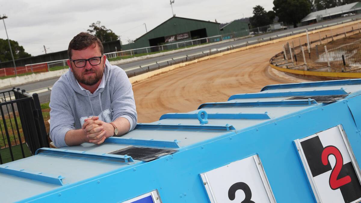 WAITING GAME: Wagga racing manager John Patton will host three meetings next month but the heats and final of the Wagga Gold Cup won't be run in its traditional May dates due to the COVID-19 restrictions. Picture: Emma Hillier