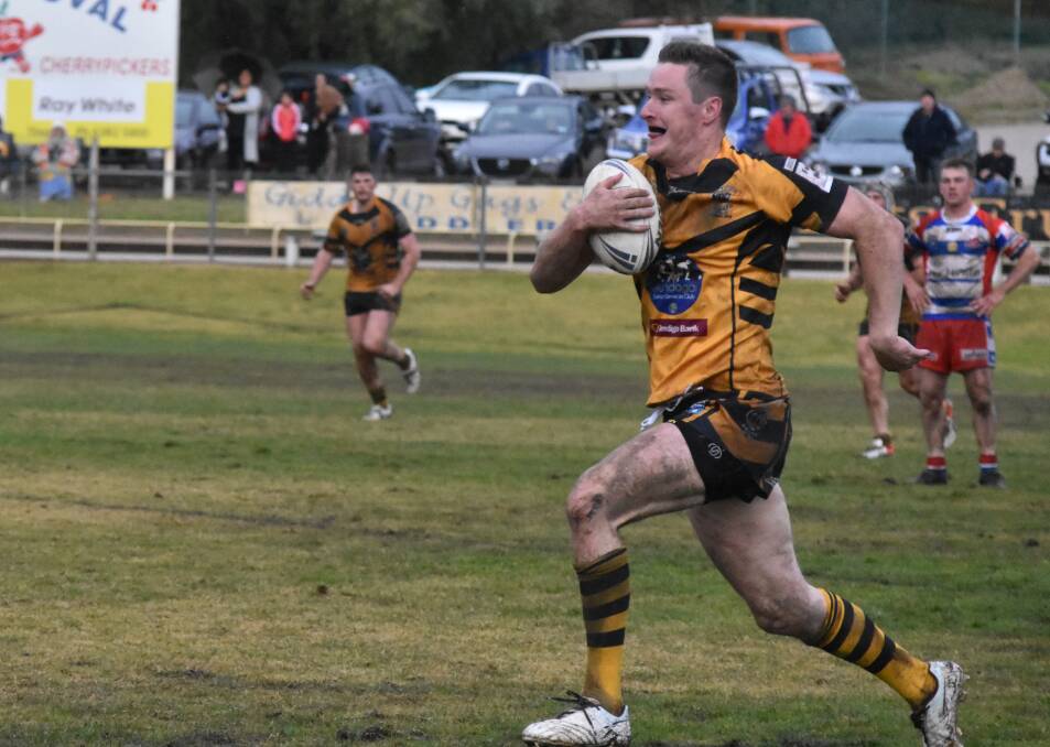 Dane O'Hehir has been in good form in the centres for Gundagai after returning home from England this season.
