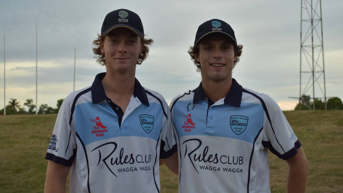 BROTHERS IN ARMS: Noah and Blake Harper will line up for South Wagga in the grand final on Saturday despite Noah missing the preliminary final win. Picture: Courtney Rees