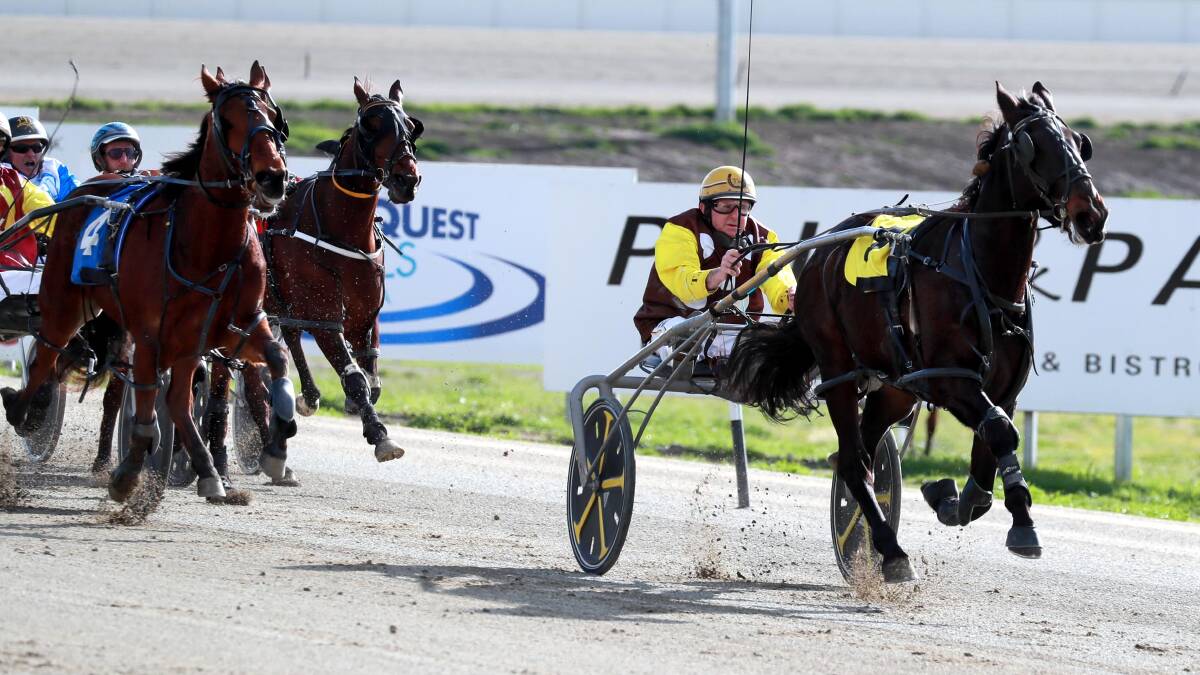 Defiant went one better than in his first two starts to win for Junee trainer-driver Trevor White.