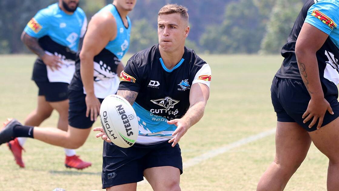 BACK IN TOWN: Cameron King has found a place at his fourth NRL club after signing a one-year deal with Cronulla. Picture: Sharks Media