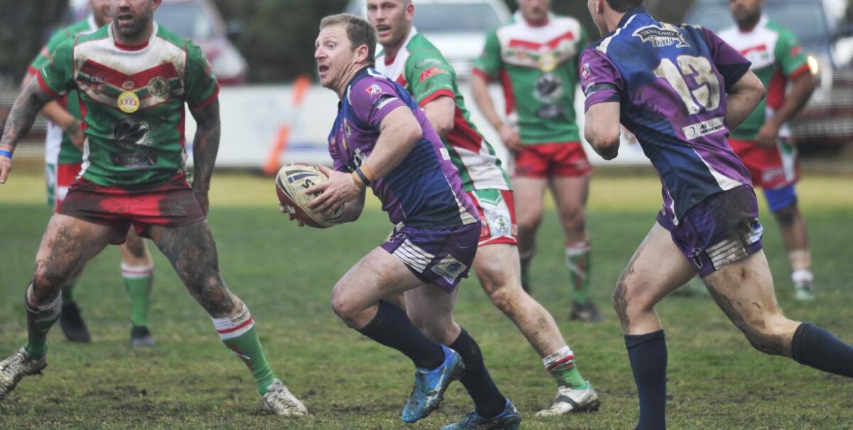 GRAND FINAL BOUND: Kyle McCarthy spies a gap in the Brothers defensive line during Southcity's big win in the qualifying final. Picture: Chelsea Sutton