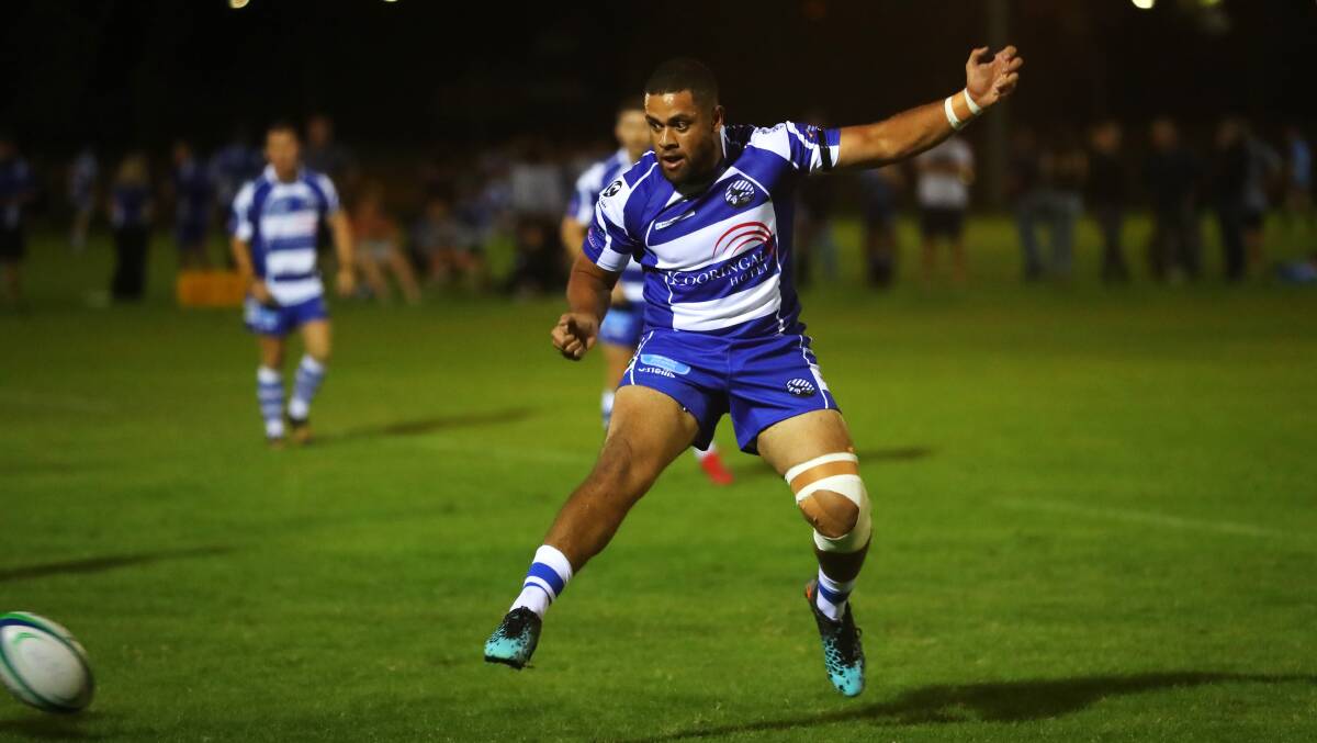 Eddie Lagaali was one of the returning Wagga City faces who put in a big effort to down Waratahs to start the season.
