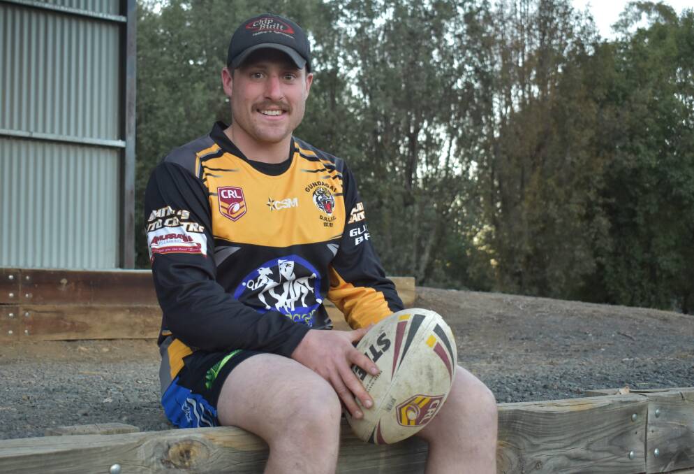READY TO ROCK: James Luff is looking to make up for two grand final disappointments 
in Gundagai's third straight grand final against Southcity on Saturday. Picture: Courtney Rees
