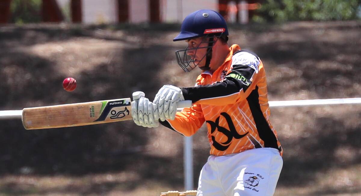 LEADING FROM THE FRONT: James Richards top scored with 89 for Wagga RSL on Saturday. Picture: Les Smith