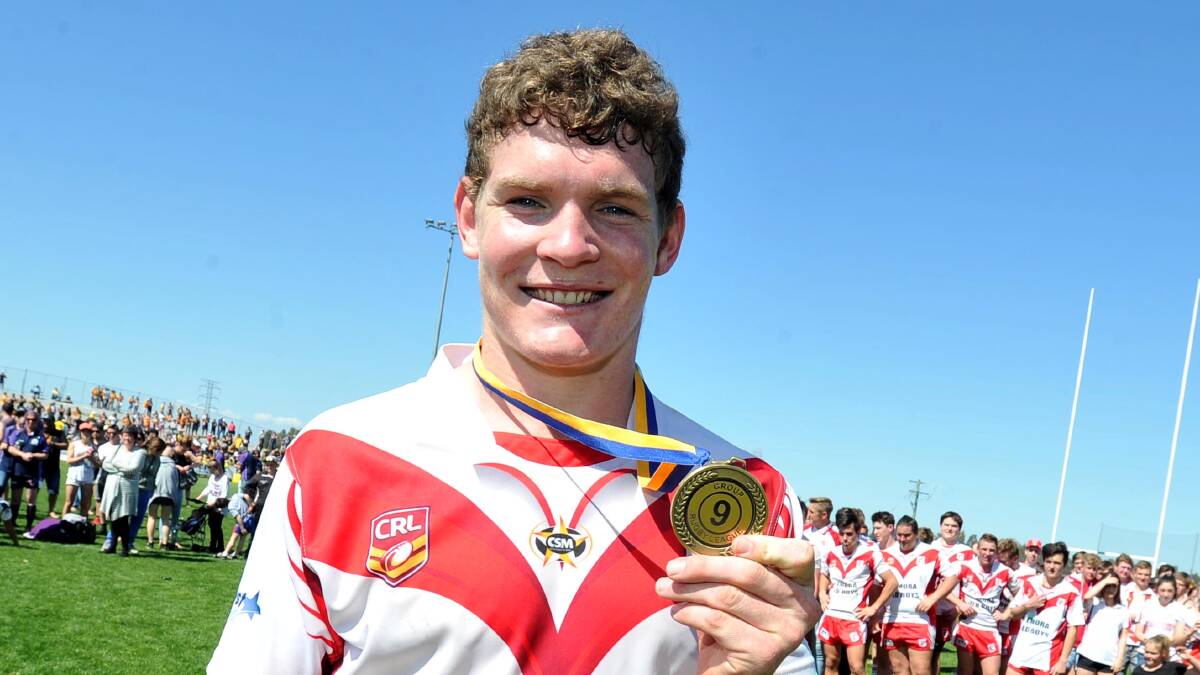QUALITY: Liam Martin after being named best in Temora's Weissel Cup premiership in 2015.