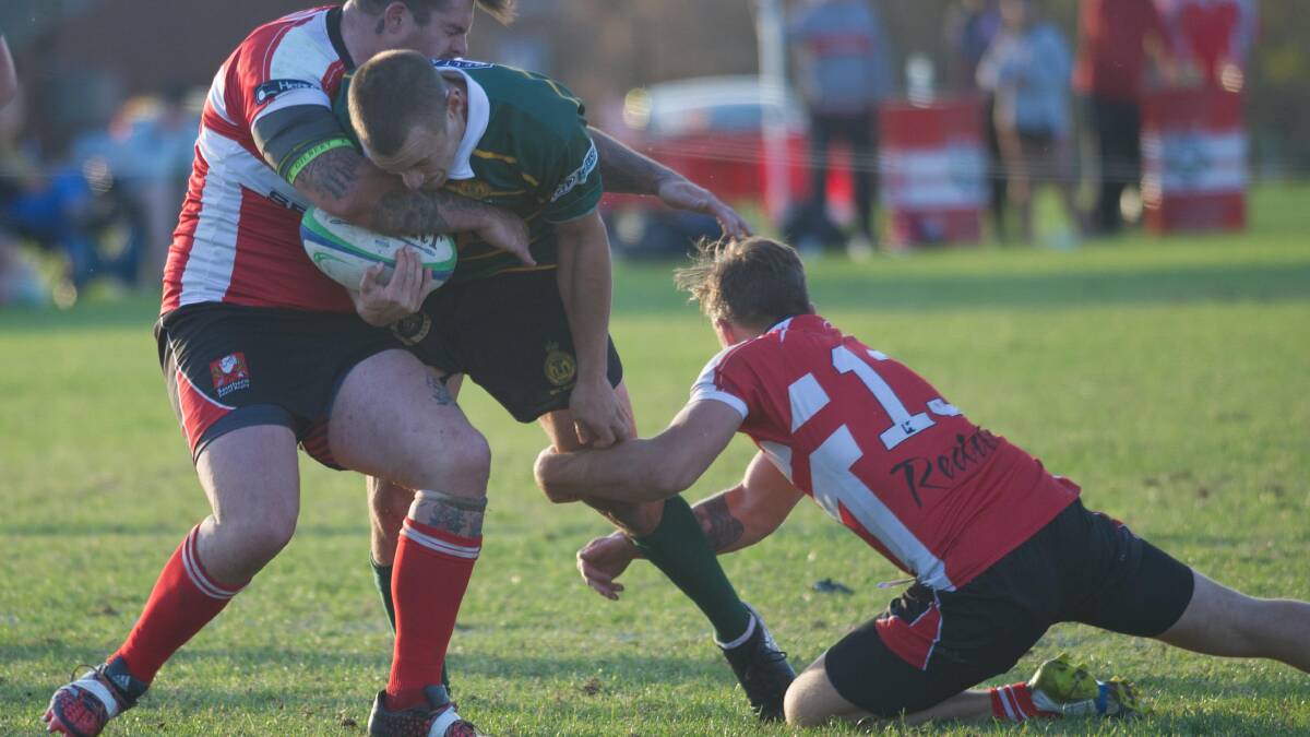 Joe Hamblin was red carded in Ag College's loss to Waratahs on Saturday.