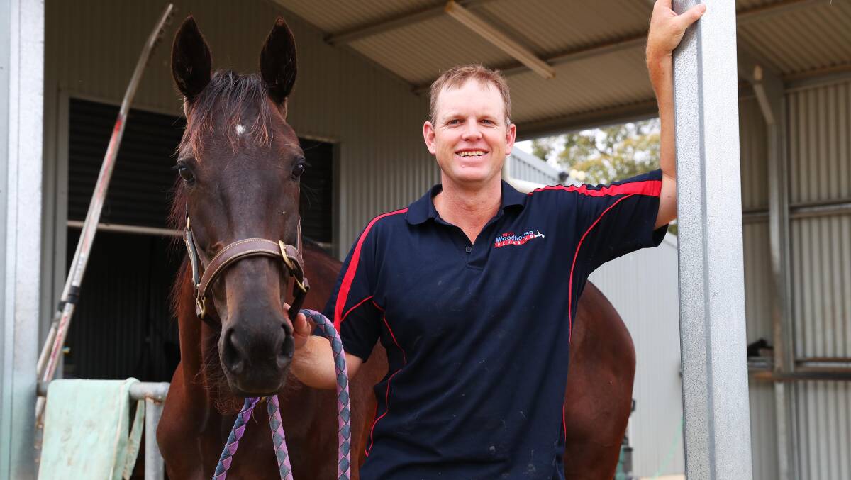 WINNING RUN: Wagga trainer Brett Woodhouse is looking for another win with Million Dollar Gem in the New Year's Eve Cup at Albury on Monday. Picture: Emma Hillier