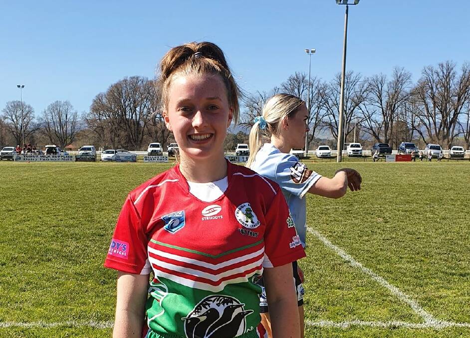 Maisie Freemantle scored in her debut as Brothers took an 42-6 win over Tumut on Saturday. The Blues stand in Gundagai's way of qualifying for the finals when the two sides clash at Anzac Park on Saturday.