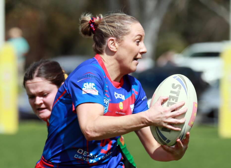 Shannon Pike in action for Kangaroos this season.