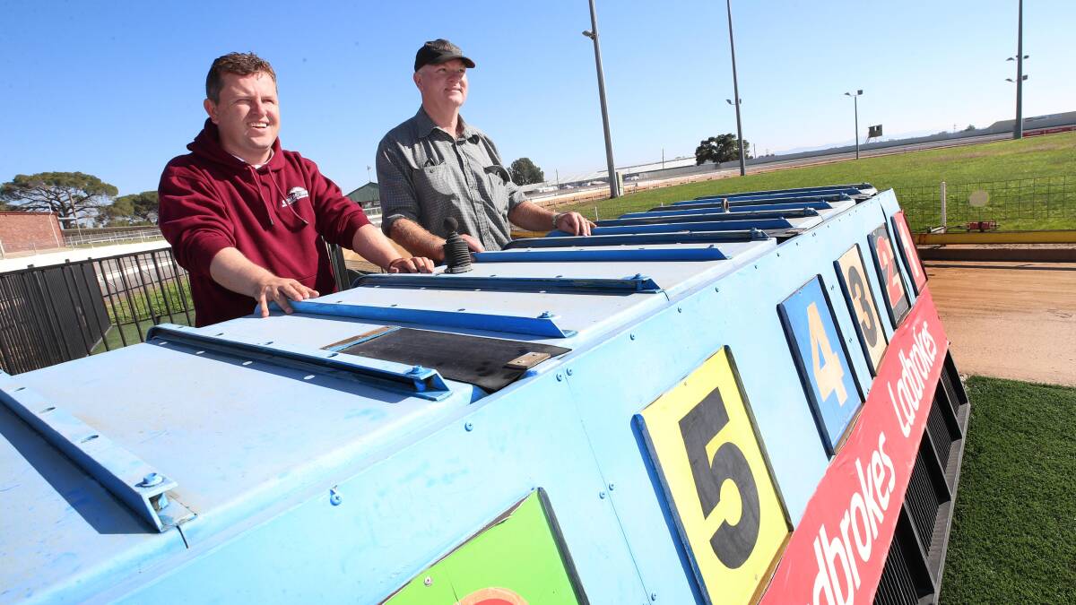 Wagga Greyhound Club's John Patton and Adrian Podmore are getting ready for a big fortnight with the Million Dollar Chase series in Wagga.