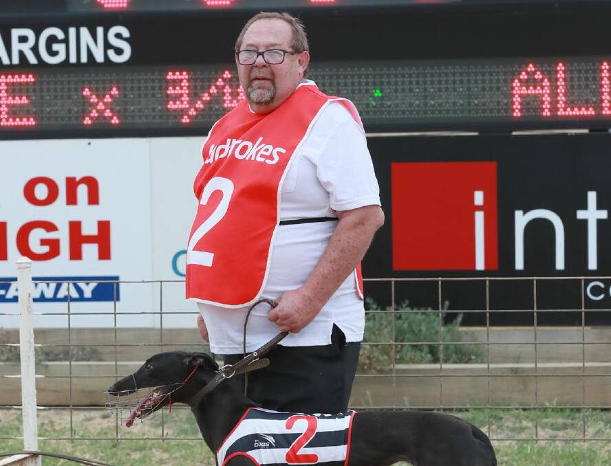 Rod Oakman with Tranquil Gypsy after winning at Wagga last month.