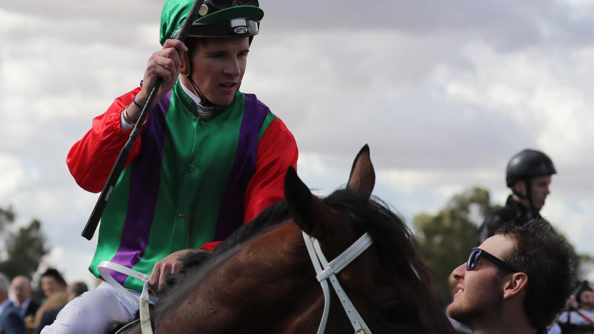 HATS OFF: Nick Heywood claimed a thrilling Southern District Racing Association jockeys premiership with a win on the last day of the season in July.