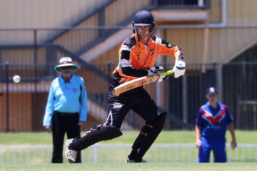 RUNS THERE: Jack Carey made 90 of Wagga RSL's 194 runs in the loss to St Michaels at Robertson Oval on Saturday. Picture: Emma Hillier