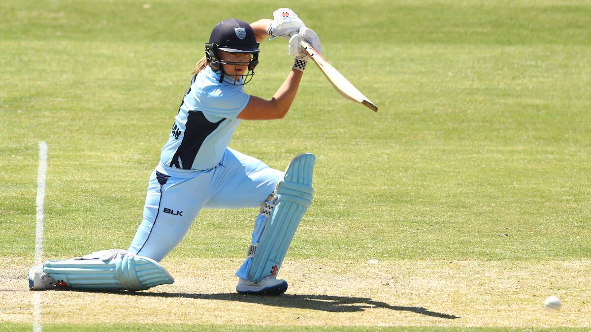 IN THE RUNS: Wagga's Rachel Trenaman brought up her biggest score yet
for NSW Breakers yet to start the WNCL. 