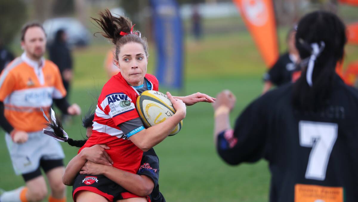 Emma Robertson scored a try as CSU suffered their first loss of the season against Griffith on Saturday.
