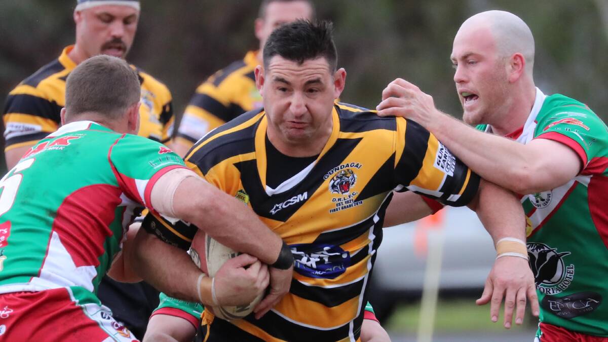CHANGE OF HEART: Gundagai centre Damian Willis has shelved retirement plans and will be back for the Tigers in 2019. Picture: Les Smith