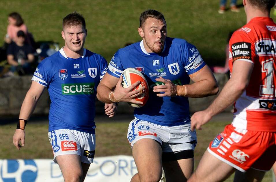 MAKING IT COUNT: Kangaroos product Jaimin Jolliffe playing for Newtown last season as part of their double premiership success.