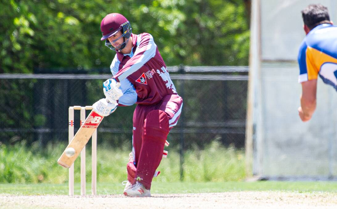 Josh Staines, pictured batting for Western Districts, will play for ACT/NSW Country in the under 19 national championships next month.